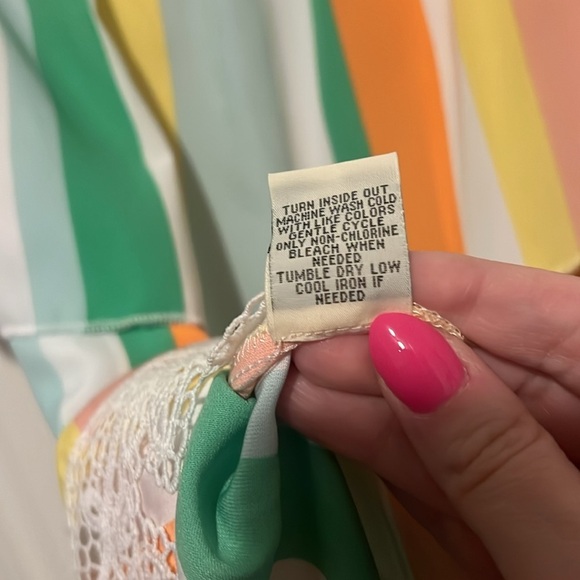 Chance Or Fate Women’s Plus Size 2X Striped Off The Shoulder Flutter Top NWOT - Picture 10 of 10